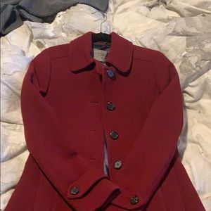 J crew double cloth wool woven coat